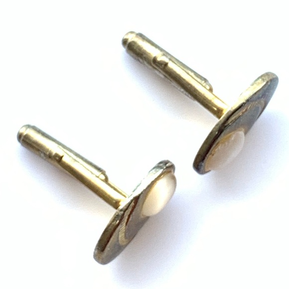 Vintage Midcentury Gold Tone Cufflinks - Picture 2 of 4